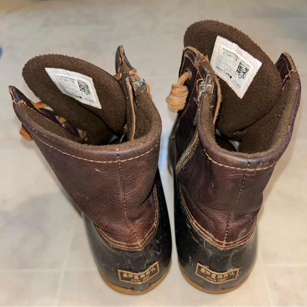 Dark brown sperrys
